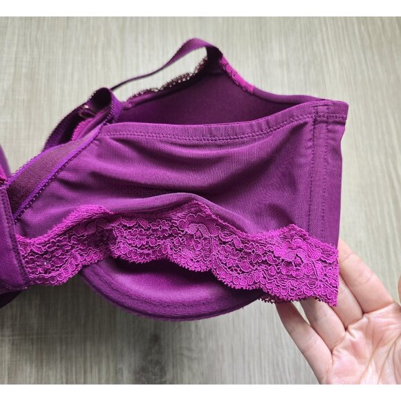 Savage X Fenty Purple Molded Lined Underwire Lace Bra Size 38DD New - Picture 5 of 8
